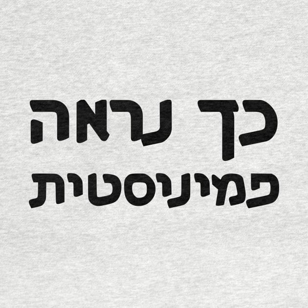 This Is What A Feminist Looks Like (Hebrew, Gender-Switching) by dikleyt